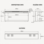Ηλεκτρικό Τζάκι LED 1–2–3 Όψεων με Wi-Fi – Ήχο & Θέρμανση 1500W 120x39x20 cm
