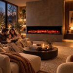 Ηλεκτρικό Τζάκι LED 1–2–3 Όψεων με Wi-Fi – Ήχο & Θέρμανση 1500W 180x39x20 cm