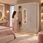 Ντουλάπα 4θυρη Premium με LED Φωτισμό & Soft Close 206x61x222