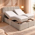 Ηλεκτρικο Ρυθμιζόμενο Κρεβάτι Royal 160×200 με Αποθηκευτικό Χώρο
