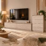 Σύνθεση Τηλεόρασης Stone σε ανοιχτο μπεζ – stone απόχρωση 250x45x87