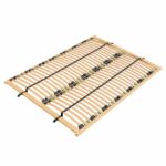 Διπλό Κρεβάτι από Μασίφ Δρυ με Υφασμάτινο Κεφαλάρι & Εύκαμπτο Σομιε 160×200 cm